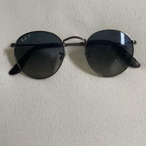 Polarized Ray Band round metal glasses